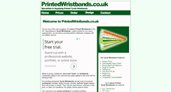 Desktop Screenshot of printedwristbands.co.uk