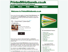 Tablet Screenshot of printedwristbands.co.uk